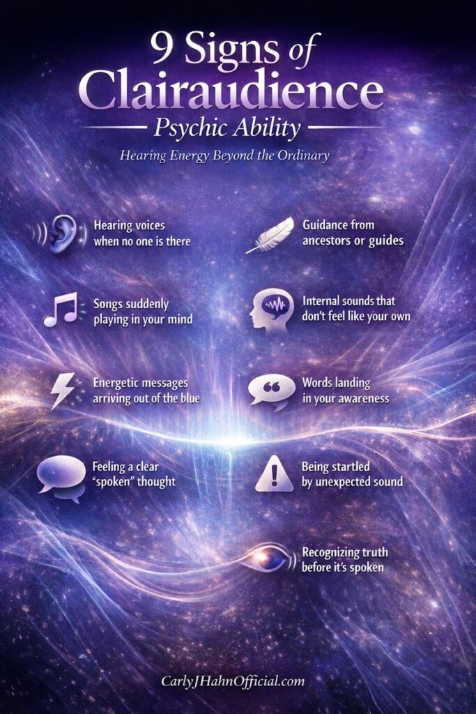 clairaudience psychic ability infographic